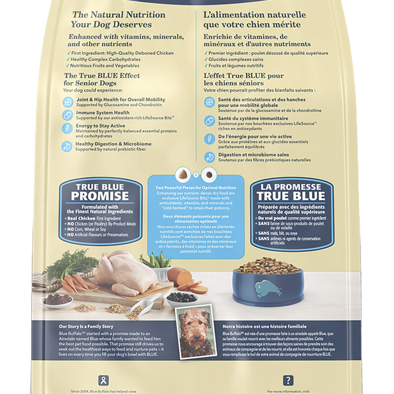 Blue Buffalo, Senior - Life Protection - Chicken & Brown Rice - Dry Dog Food image number null